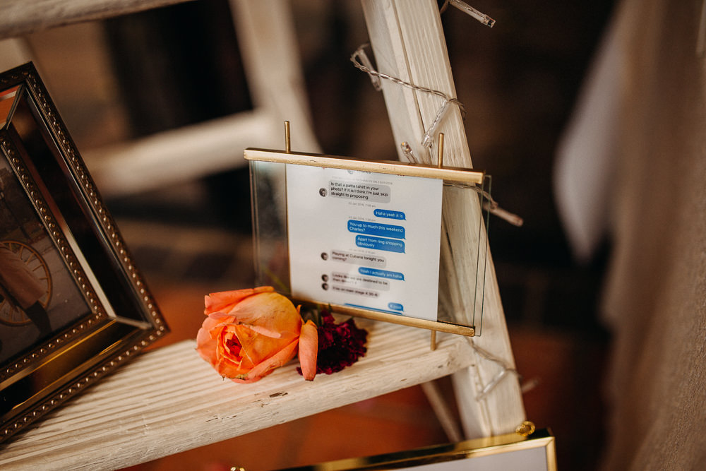Text Message Photo Sign South Farm Wedding Miracle Moments