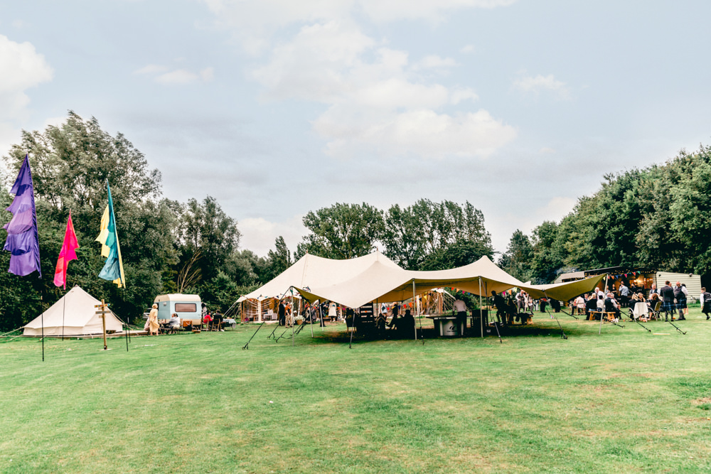 Pole Tent Marquee Stretch Tent Teybrook Orchard Wedding Hayley Jaynes Photography