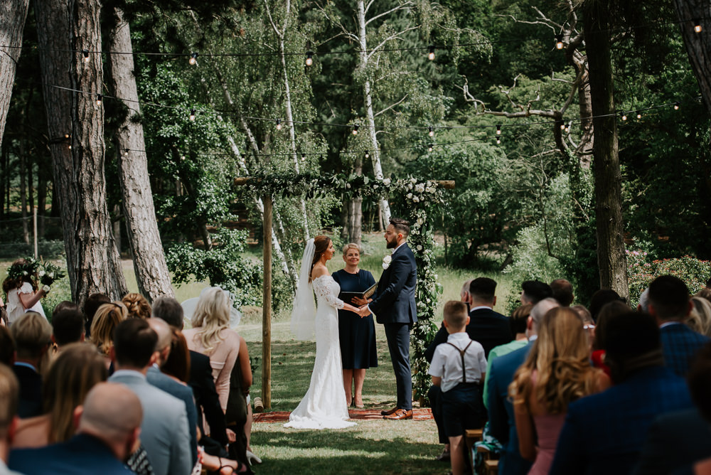 Outdoor Woodland Ceremony Tipi Hertfordshire Wedding Michelle Cordner Photography