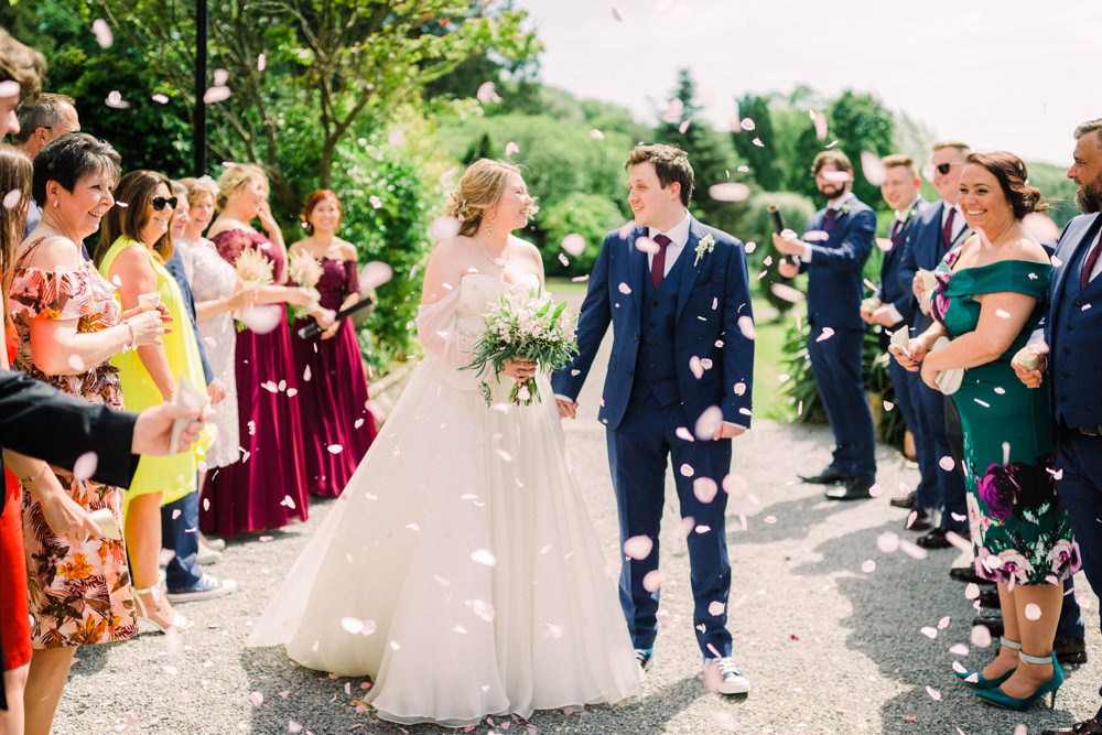 Confetti Tortworth Court Wedding Sanshine Photography