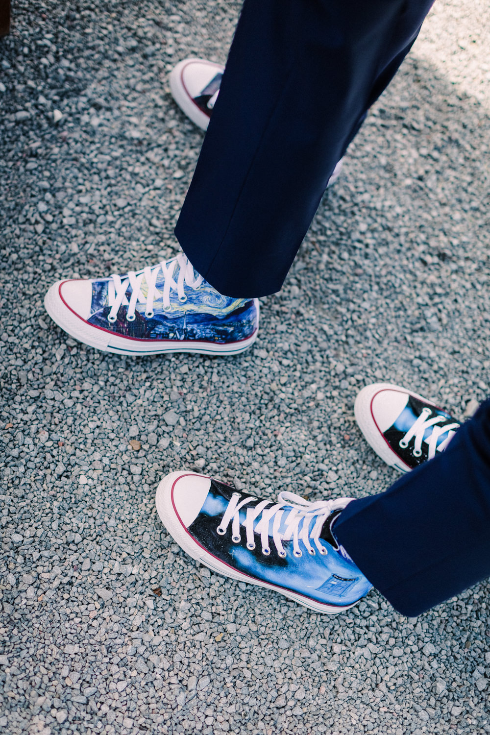 Dr Who Converse Groom Shoes Tortworth Court Wedding Sanshine Photography