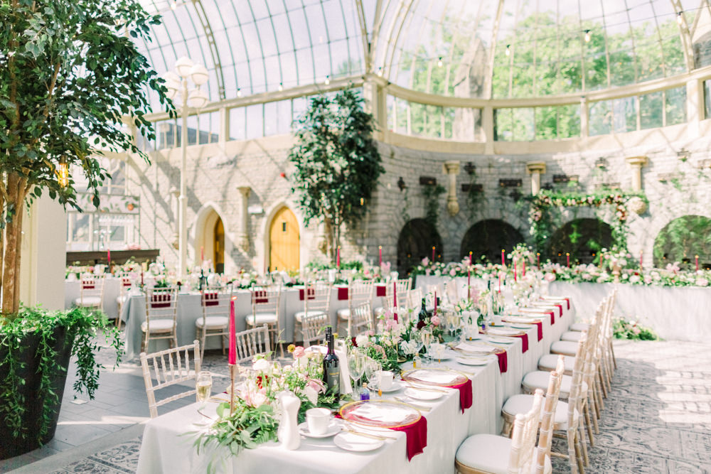 Glass House Reception Venue Trees Orangery Tortworth Court Wedding Sanshine Photography