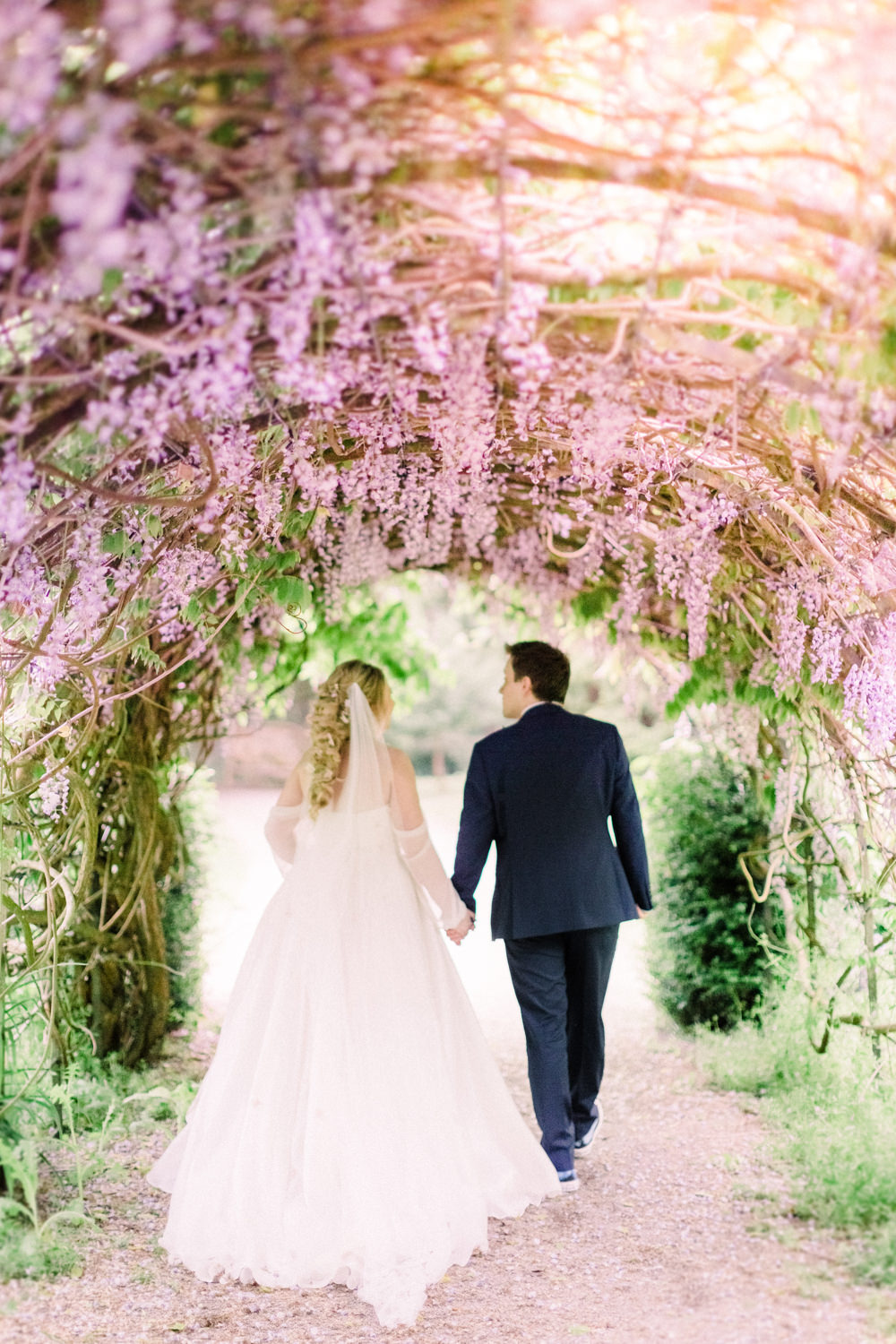 Wisteria Arch Spring Tortworth Court Wedding Sanshine Photography
