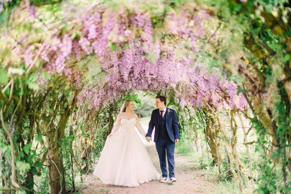 Wisteria Arch Spring Tortworth Court Wedding Sanshine Photography