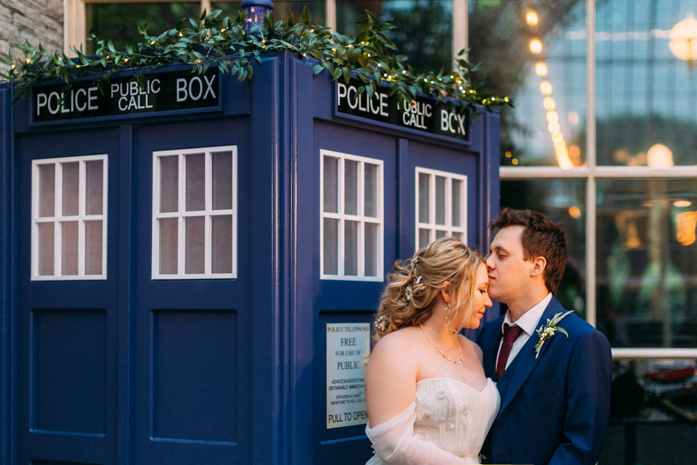 Dr Who Tardis Tortworth Court Wedding Sanshine Photography
