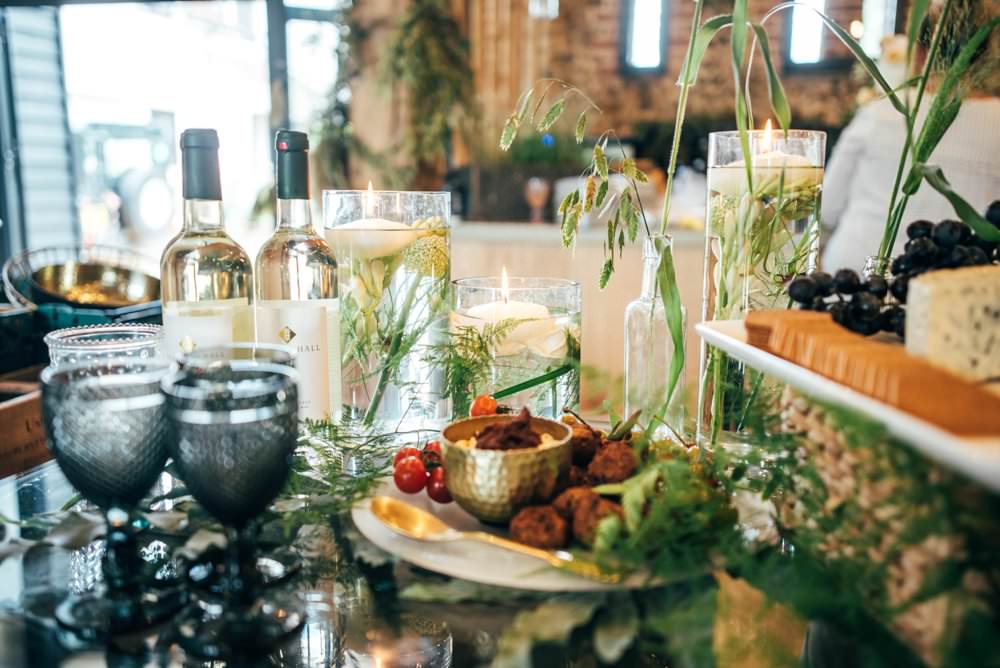Food Grazing Table Buffet Sharing Platter Tuffon Hall Wedding Three Flowers Photography
