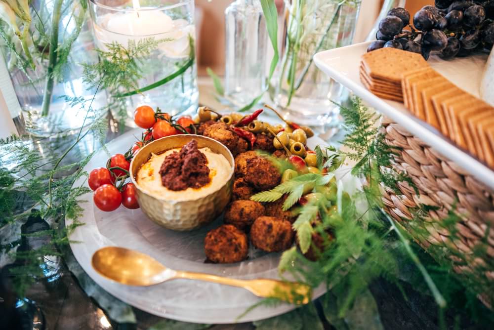 Food Grazing Table Buffet Sharing Platter Tuffon Hall Wedding Three Flowers Photography