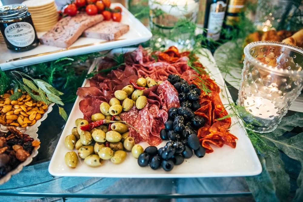 Food Grazing Table Buffet Sharing Platter Tuffon Hall Wedding Three Flowers Photography