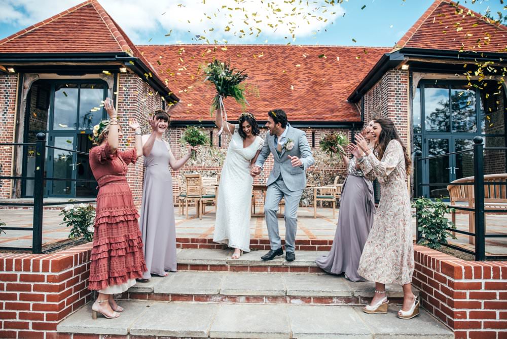 Confetti Tuffon Hall Wedding Three Flowers Photography