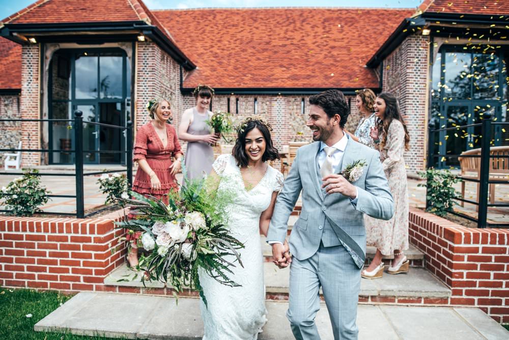 Confetti Tuffon Hall Wedding Three Flowers Photography