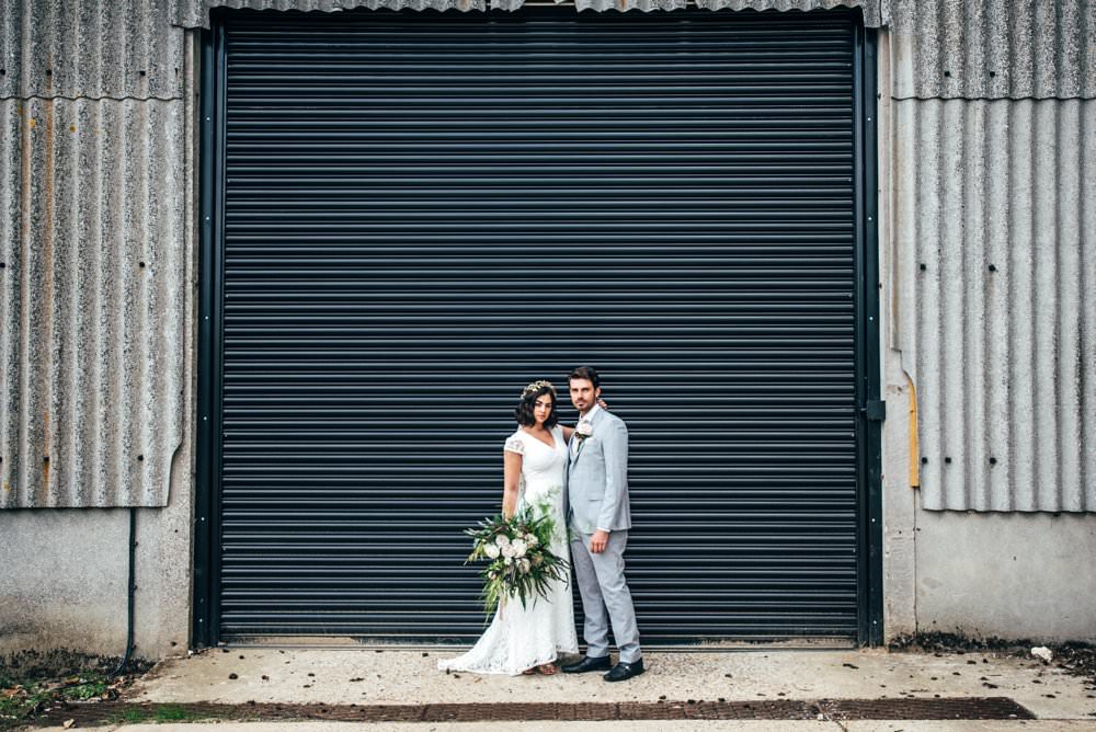 Grey Suit Groom Pink Tie Tuffon Hall Wedding Three Flowers Photography