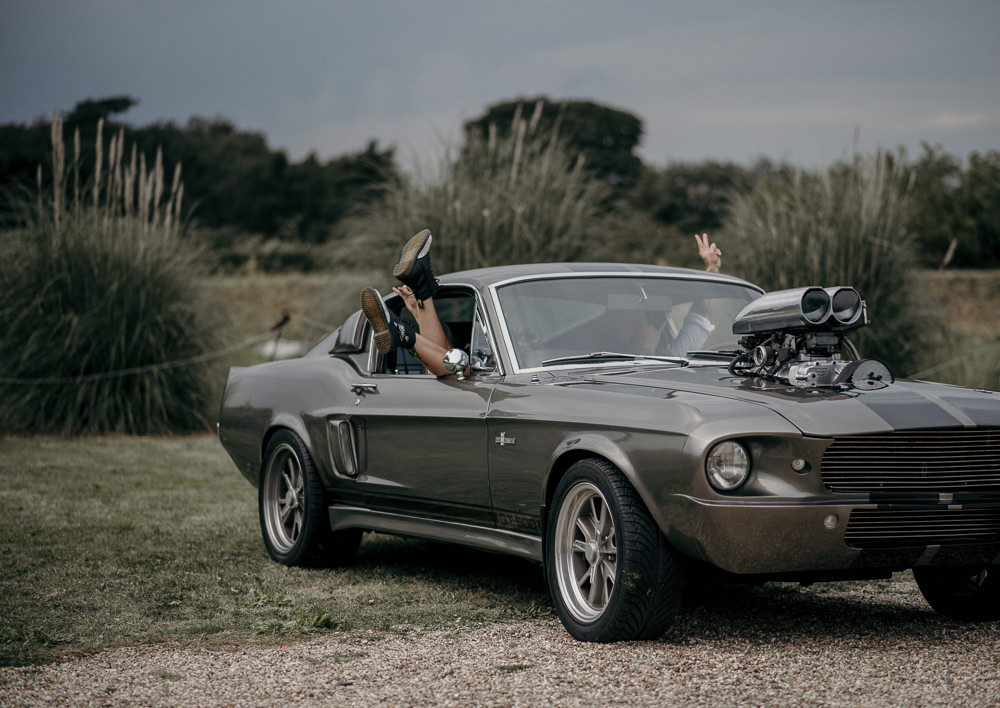 Mustang Car Transport Unconventional Wedding Ideas Pierra G Photography