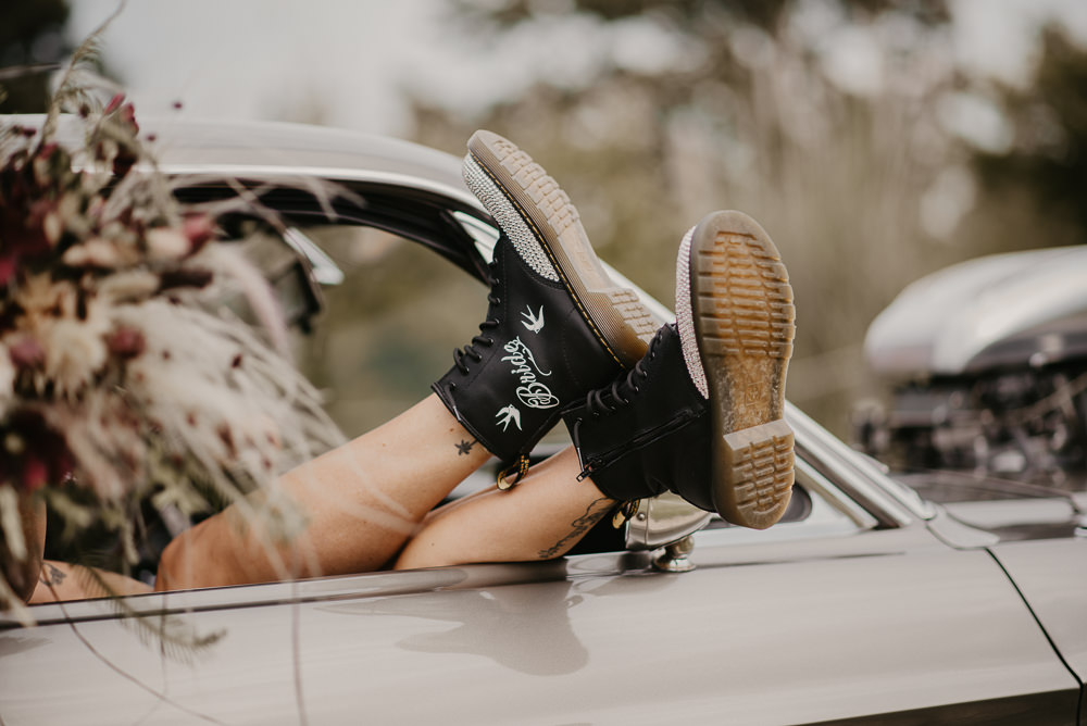 Boots Bride Bridal Unconventional Wedding Ideas Pierra G Photography