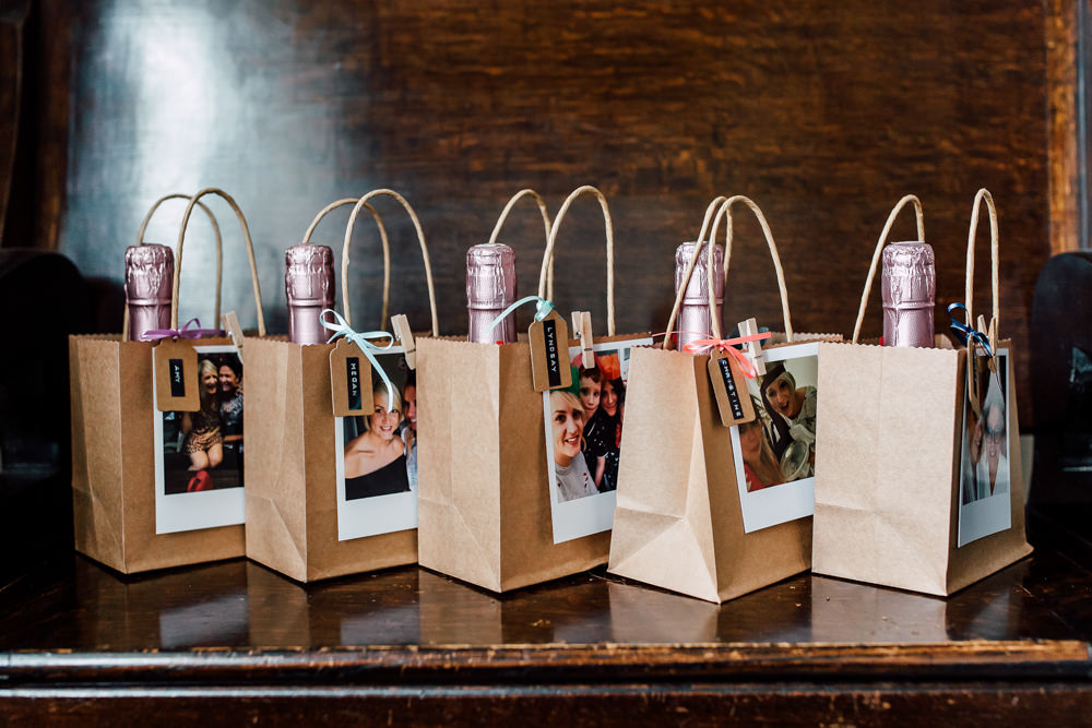 Bridesmaid Gift Present Bags Barff Country House Wedding Sarah Beth Photo