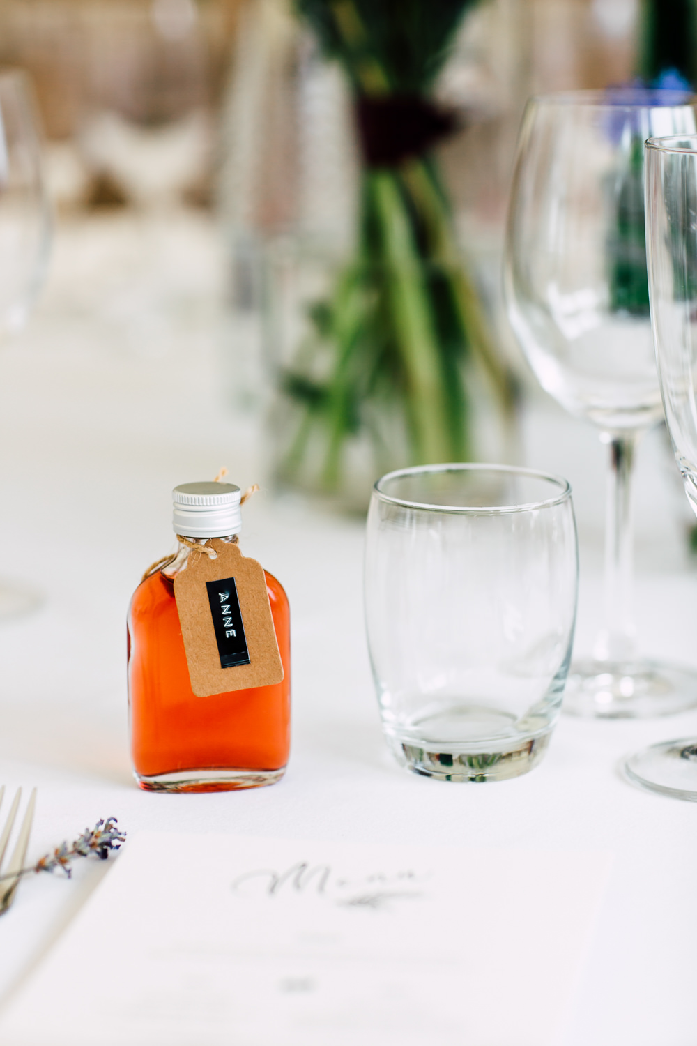 Mini Bottle Favours Barff Country House Wedding Sarah Beth Photo
