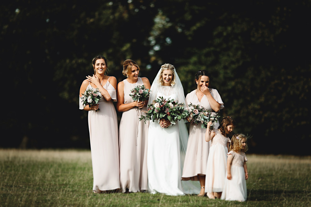 Bridesmaids Bridesmaid Dress Dresses Pale Pink Calke Abbey Wedding HBA Photography