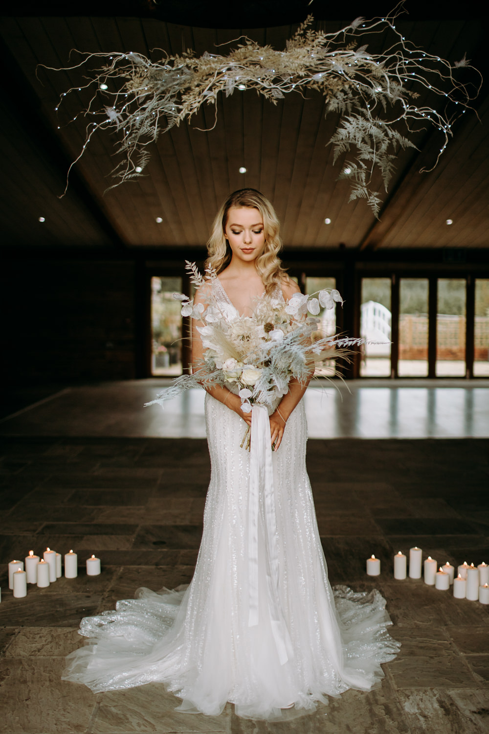 Dress Gown Bride Bridal Sequins Tulle Celestial Wedding Ideas Christine Thirdwheeling