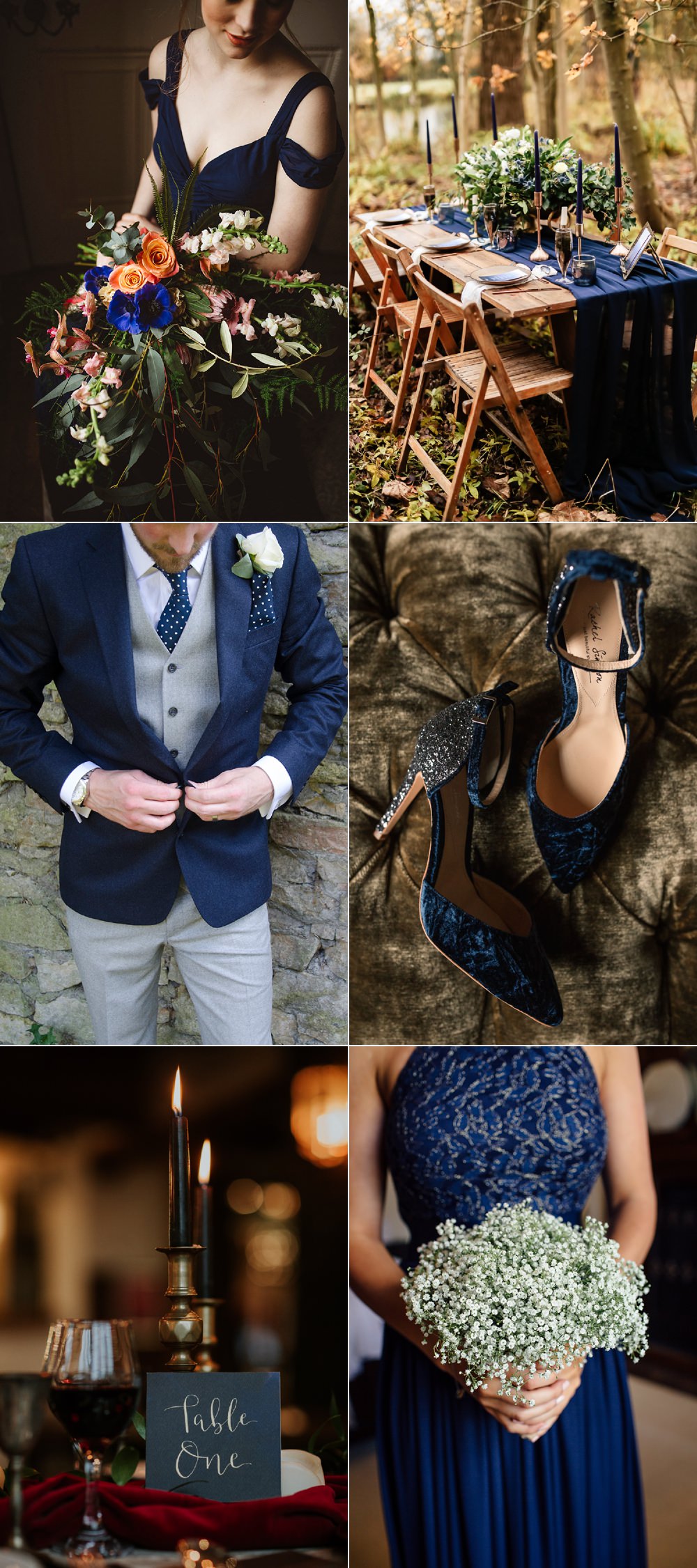 Classic Blue Wedding Ideas Pantone 2020 - Full Image Credits In The Blog Post