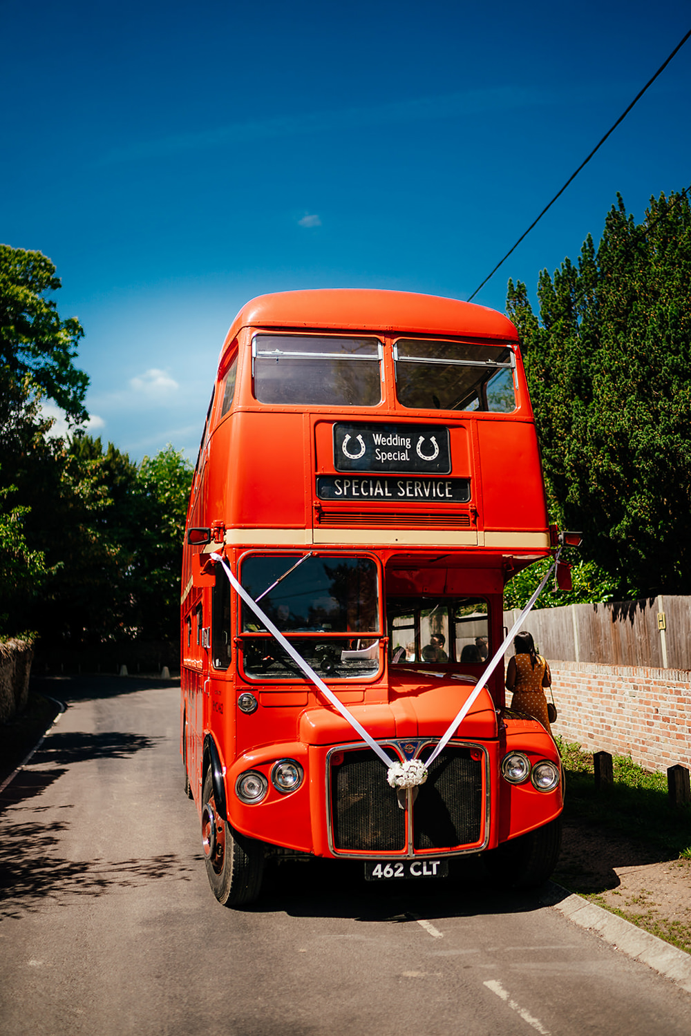 Double Decker Bus Transport Clock Barn Wedding Angela Ward Brown