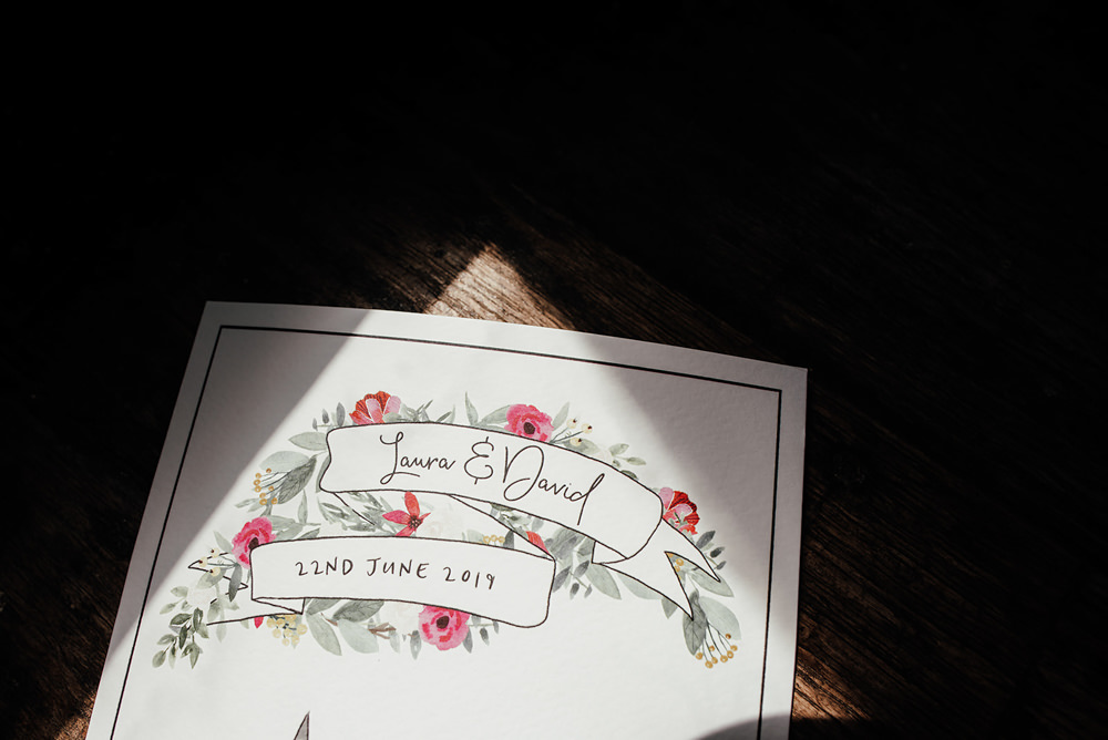 Order of Service Booklet Stationery Clock Barn Wedding Angela Ward Brown
