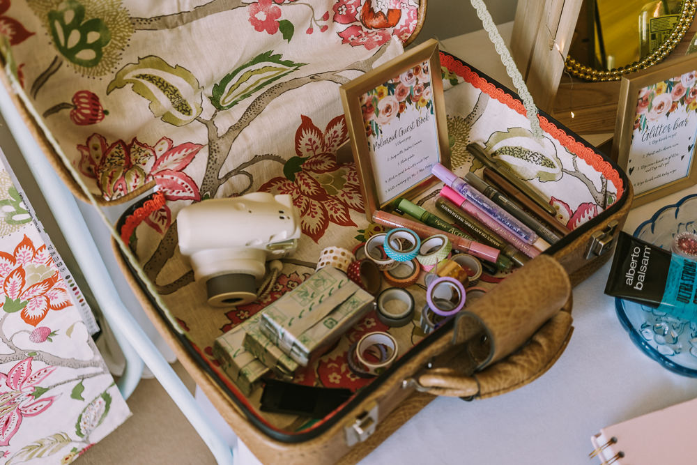 Polaroid Guest Book Crafty Village Hall Wedding Dot and Scolly Photography
