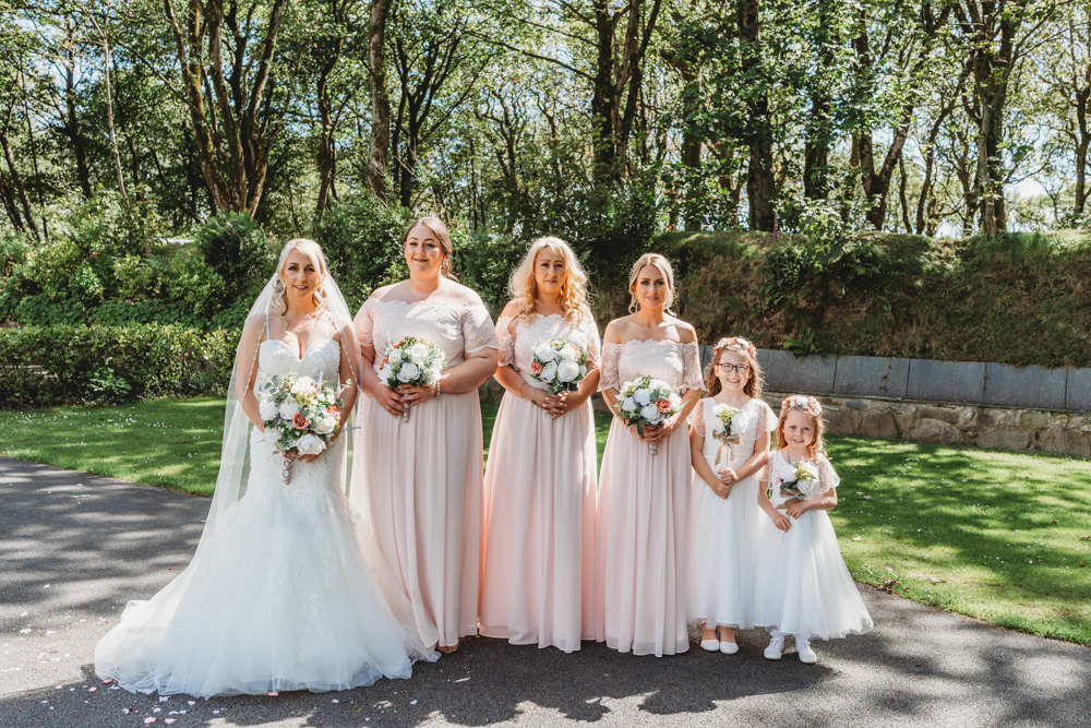 Bridesmaids Bridesmaid Dress Dresses Pink Crug Glas Country House Wedding Simon Murray Images