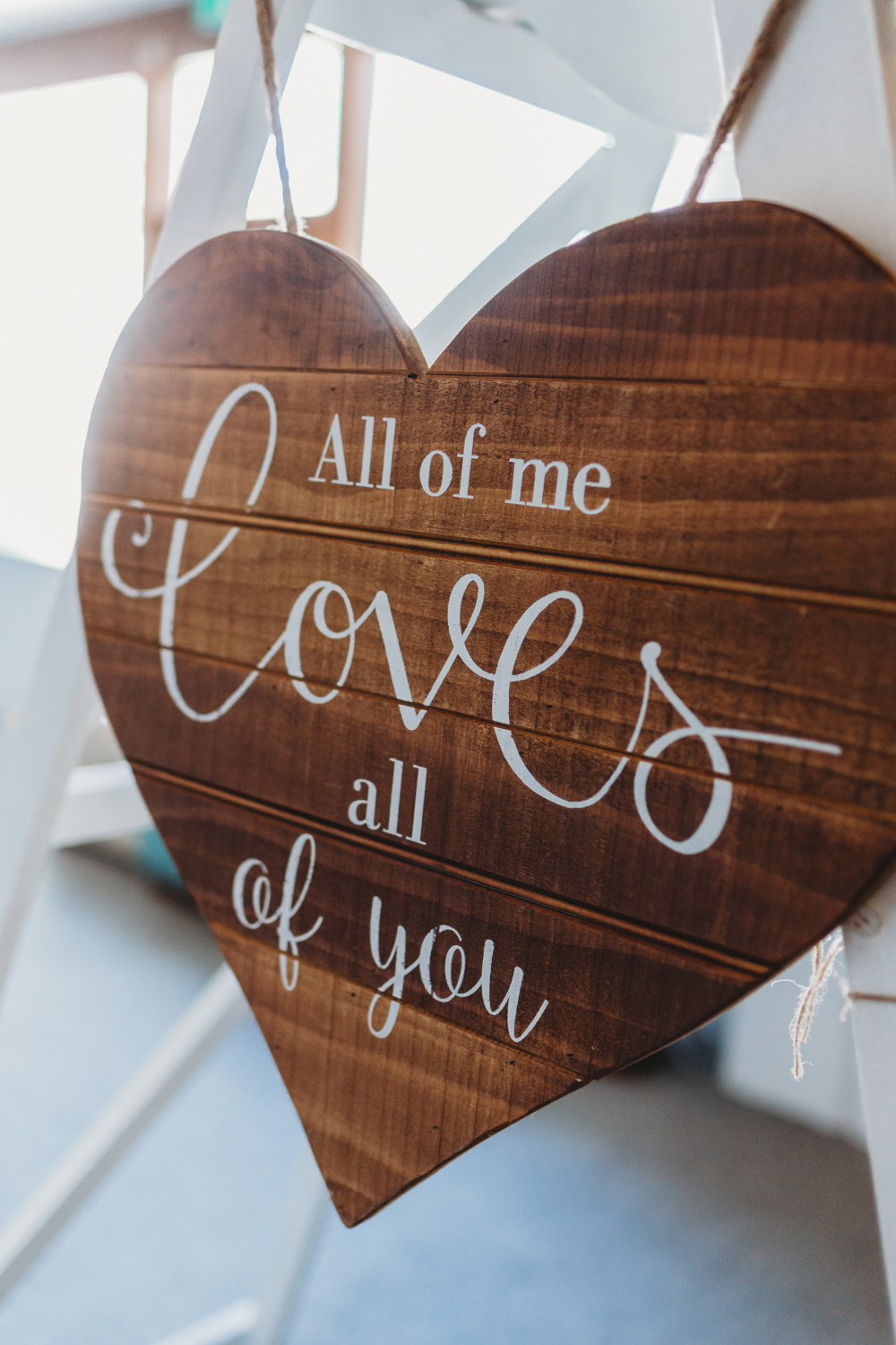 Heart Wooden Sign Signs Singage Crug Glas Country House Wedding Simon Murray Images