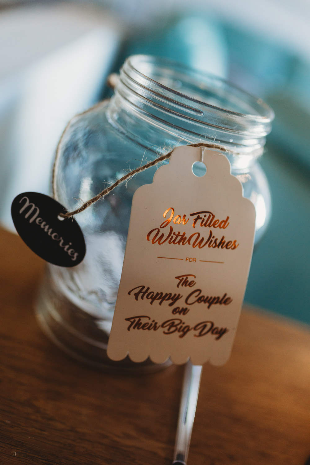 Wish Jar Guest Book Crug Glas Country House Wedding Simon Murray Images