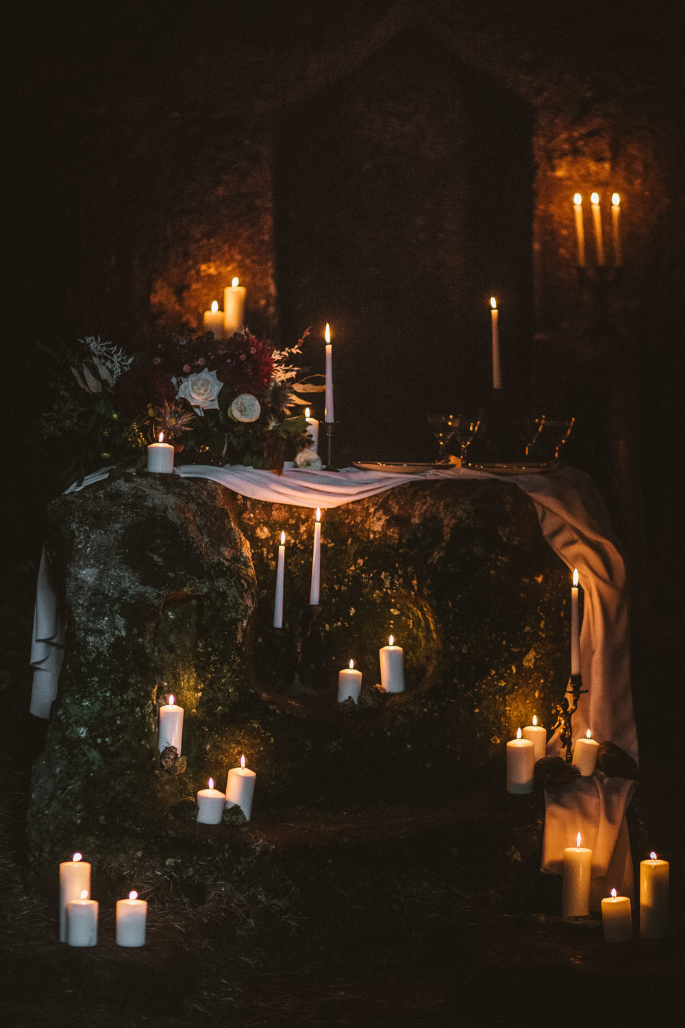 Candles Decor Decoration Flowers Ethereal Candlelit Wedding Ideas Ortica Wedding