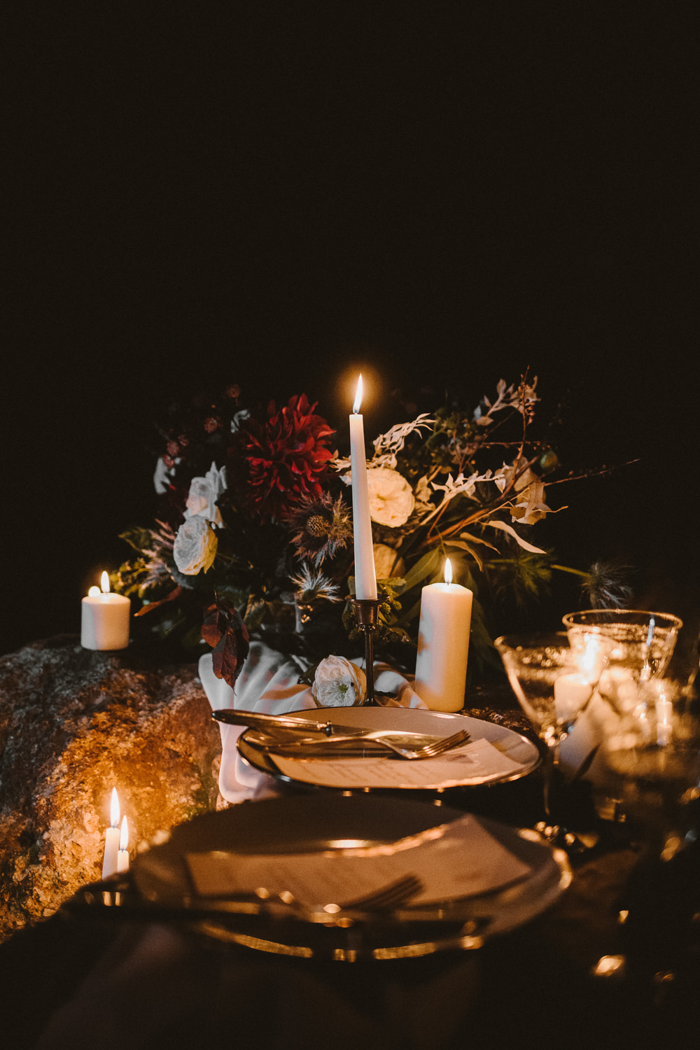 Candles Decor Decoration Flowers Ethereal Candlelit Wedding Ideas Ortica Wedding