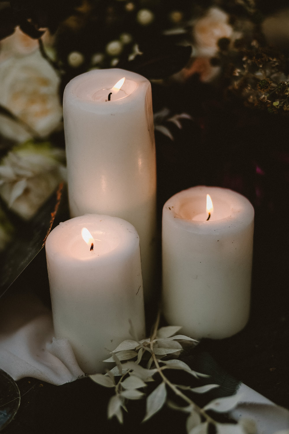 Candles Decor Decoration Flowers Ethereal Candlelit Wedding Ideas Ortica Wedding
