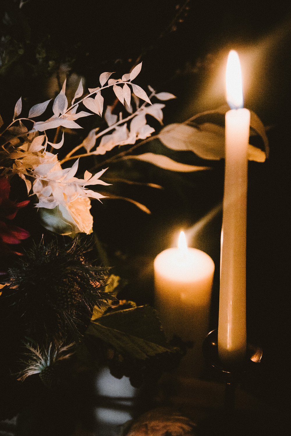 Candles Decor Decoration Flowers Ethereal Candlelit Wedding Ideas Ortica Wedding