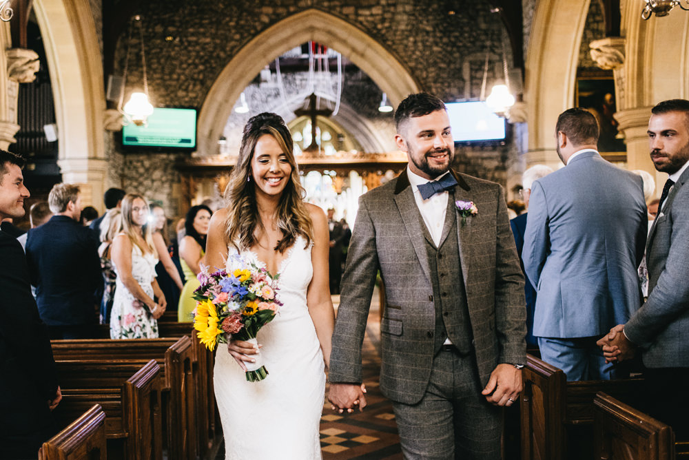 Groom Tweed Suit Bow Tie Farm Wedding Alex Tenters Photography