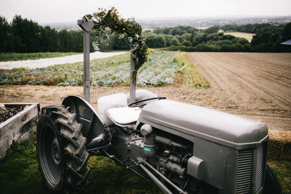 Tractor Photo Booth Farm Wedding Alex Tenters Photography