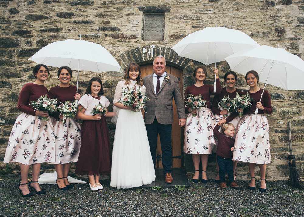Bridesmaids Bridesmaid Dress Dresses Skirts Tops Jumpers Burgundy Pink Fron Farm Yurt Retreat Wedding Cat Arwel Photography