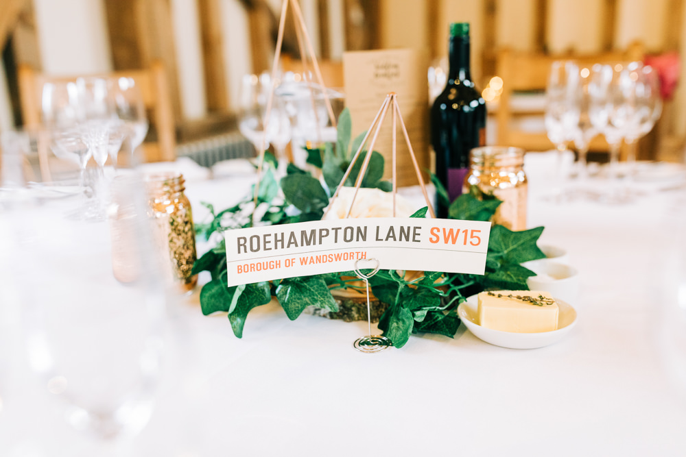 Centrepiece Table Flowers Decor Terrarium Place Name Table Number Gate Street Barn Wedding Camilla J Hards