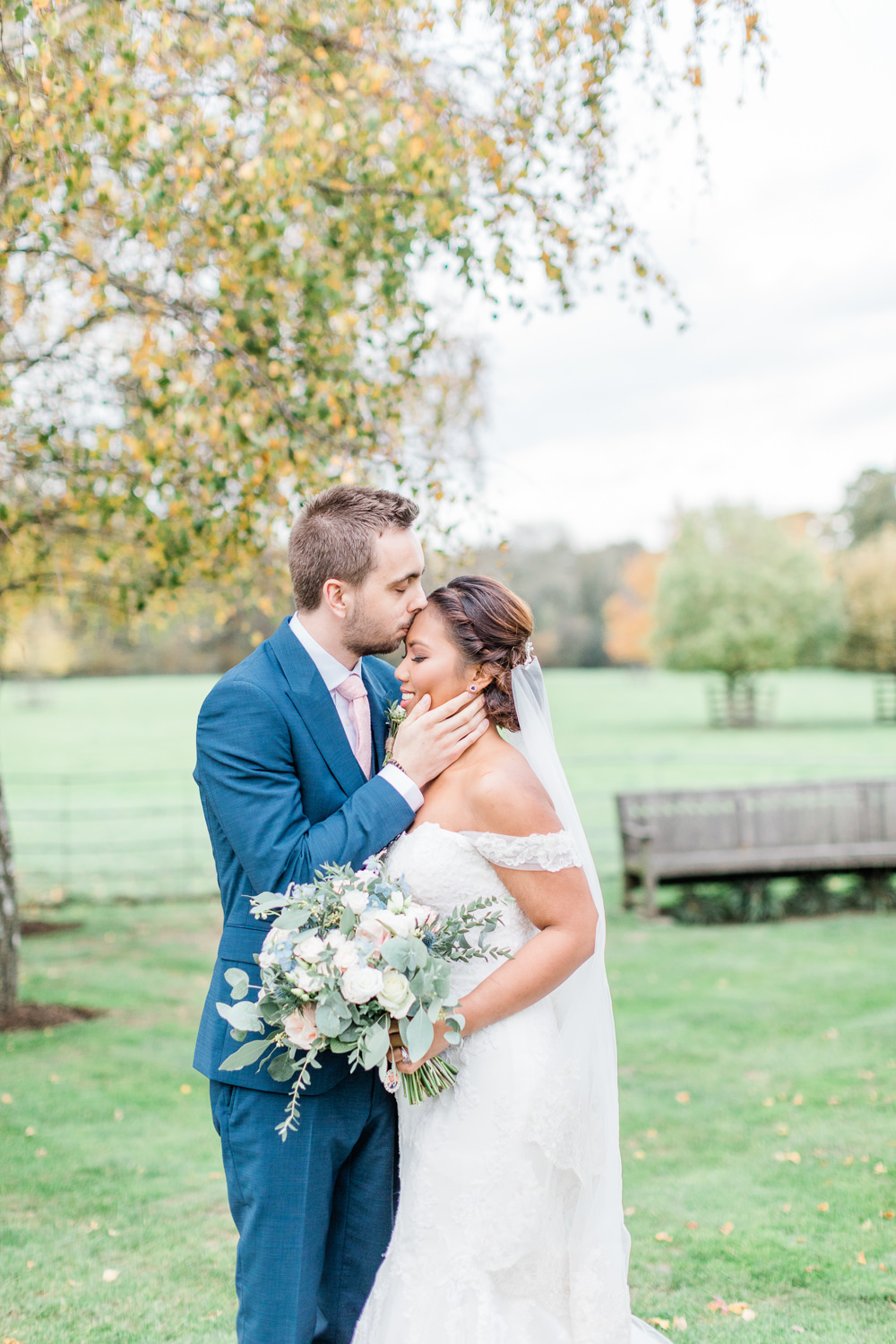 Dress Gown Bride Bridal Enzoani Mermaid Lace Off Shoulder Bardot Gate Street Barn Wedding Camilla J Hards