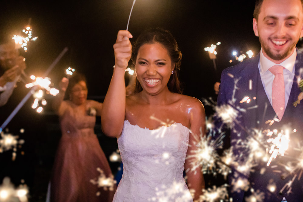 Sparkler Exit Sparklers Send Off Gate Street Barn Wedding Camilla J Hards