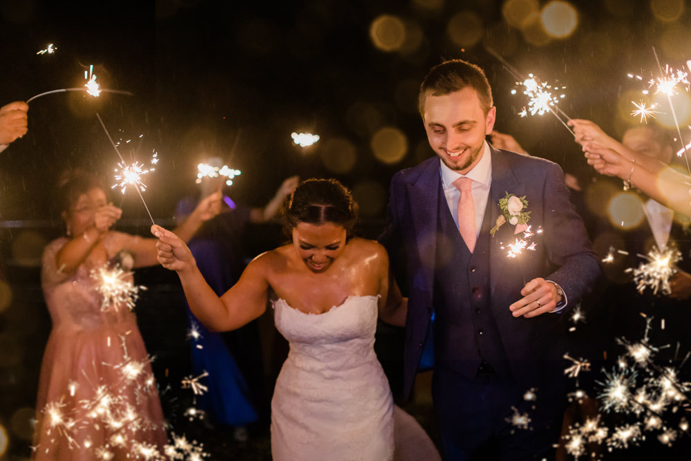 Sparkler Exit Sparklers Send Off Gate Street Barn Wedding Camilla J Hards