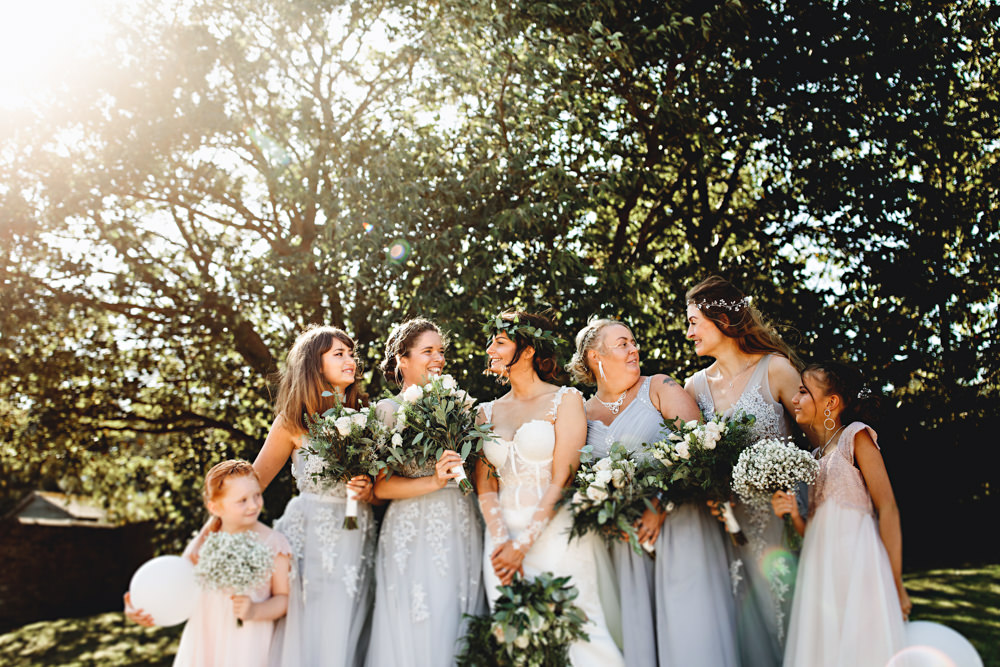 Bridesmaids Bridesmaid Dress Dresses Grey Hall Farm Hotel Wedding HBA Photography