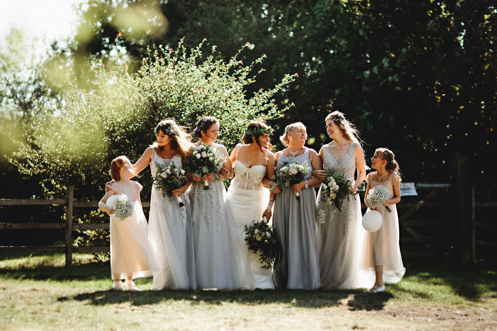 Bridesmaids Bridesmaid Dress Dresses Grey Hall Farm Hotel Wedding HBA Photography