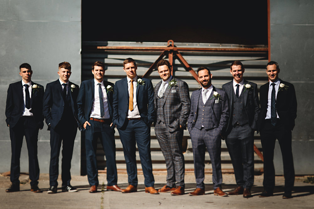 Groom Suit Groomsmen Peaky Blinders Hall Farm Hotel Wedding HBA Photography