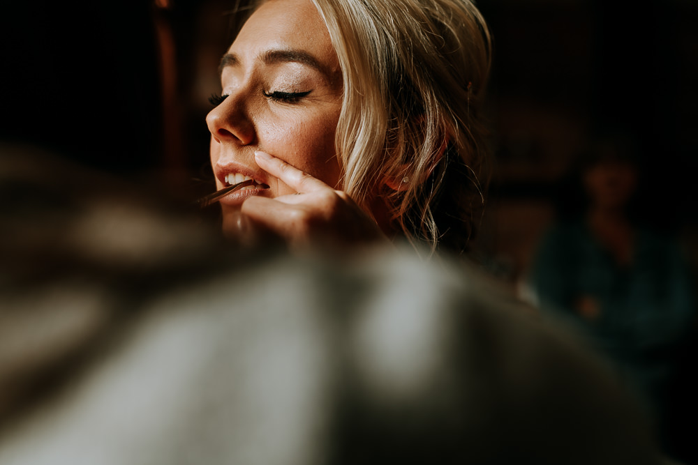 Bride Bridal Make Up Industrial Homemade Wedding M and G Photographic