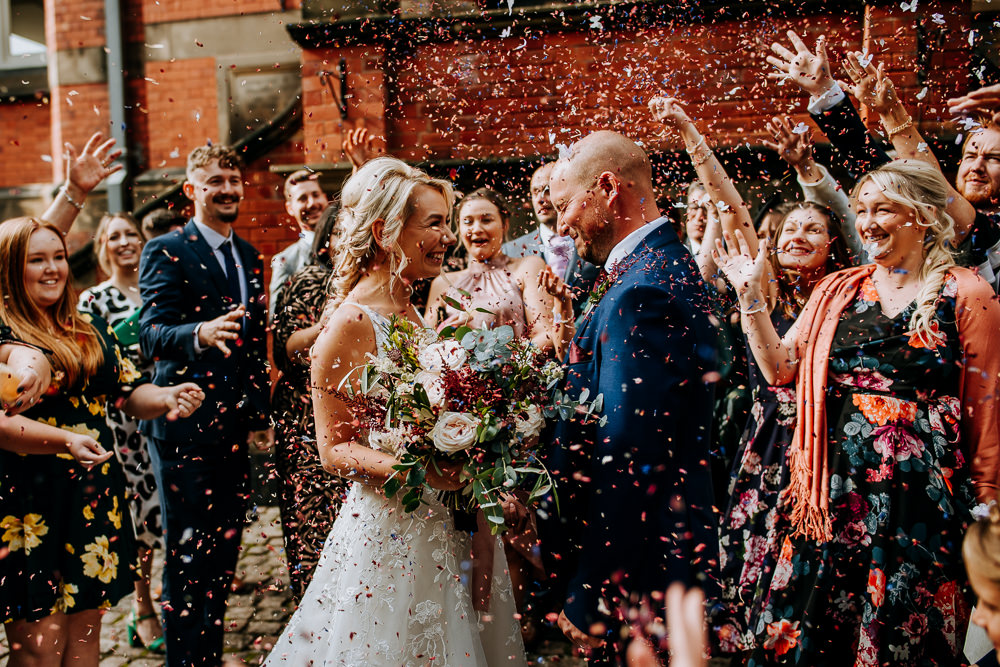 Confetti Throw Industrial Homemade Wedding M and G Photographic