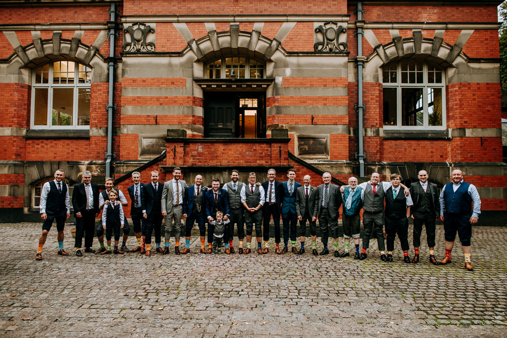Groom Groomsmen Socks Industrial Homemade Wedding M and G Photographic