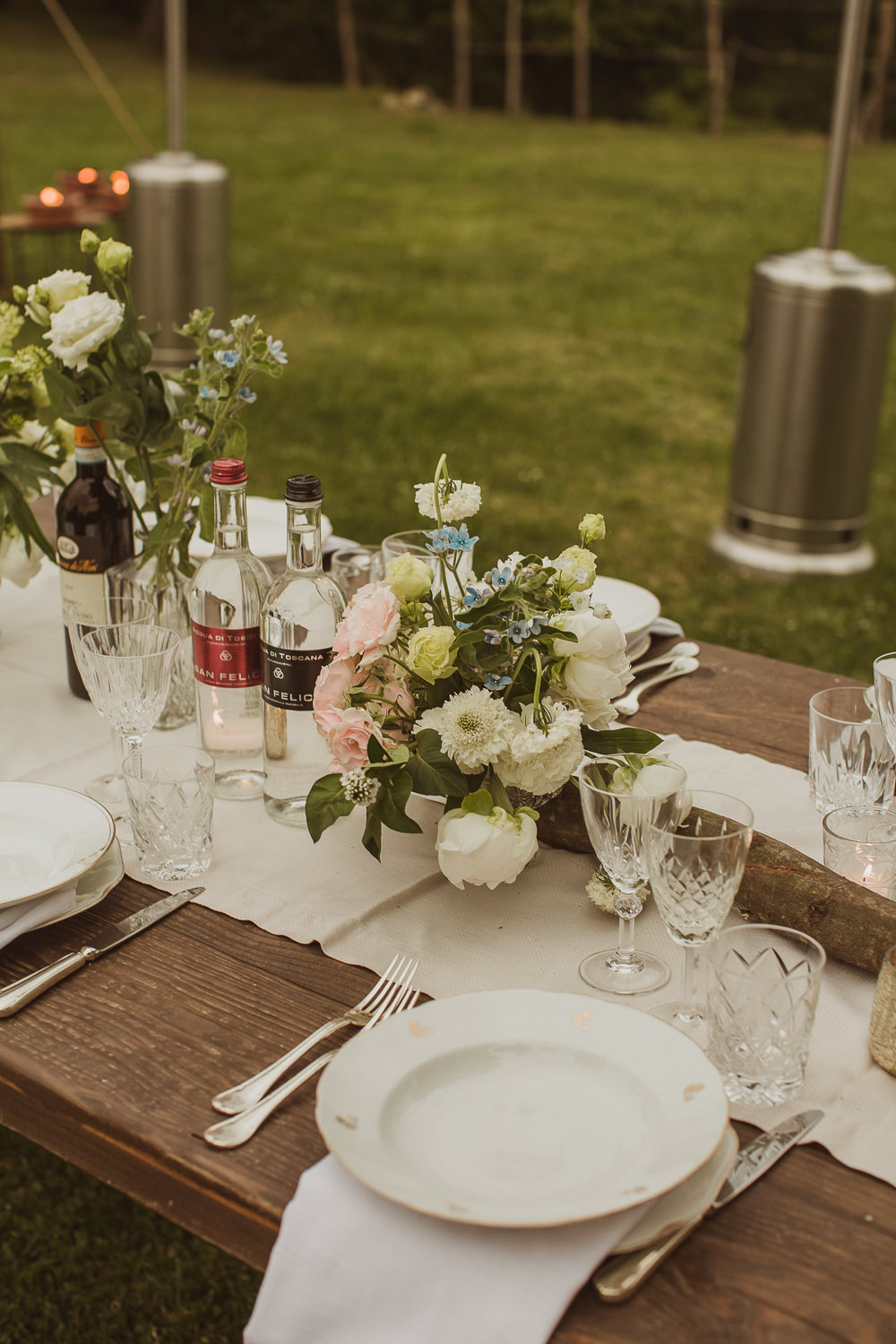 Table Flowers Decor Decoration Centrepice Italy Villa Wedding The Springles