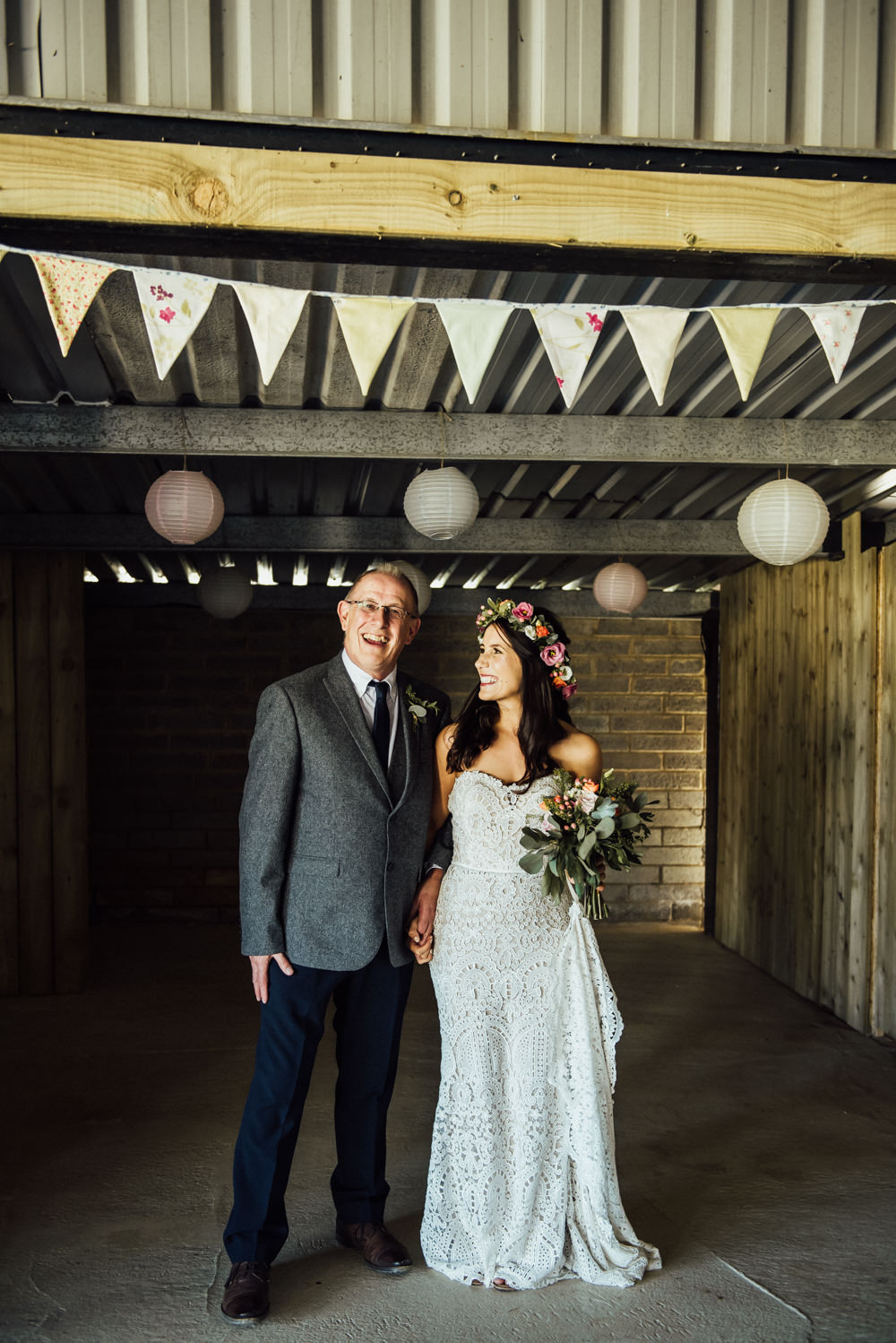 Bride Bridal Dress Gown Lace Strapless Train Long Furlong Farm Wedding Michelle Wood Photographer