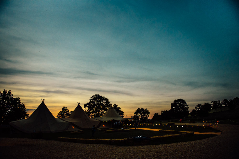 Tipis Lights Lighting Long Furlong Farm Wedding Michelle Wood Photographer