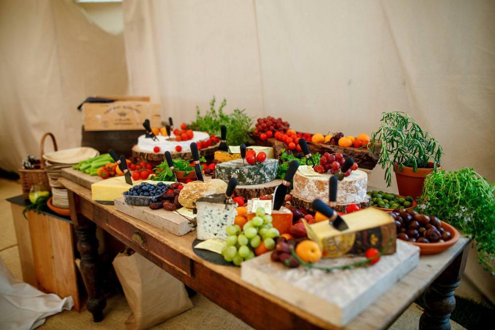 Grazing Table Serving Platter Buffet Cheese Board Park Farm Wedding Everybody Smile Photography