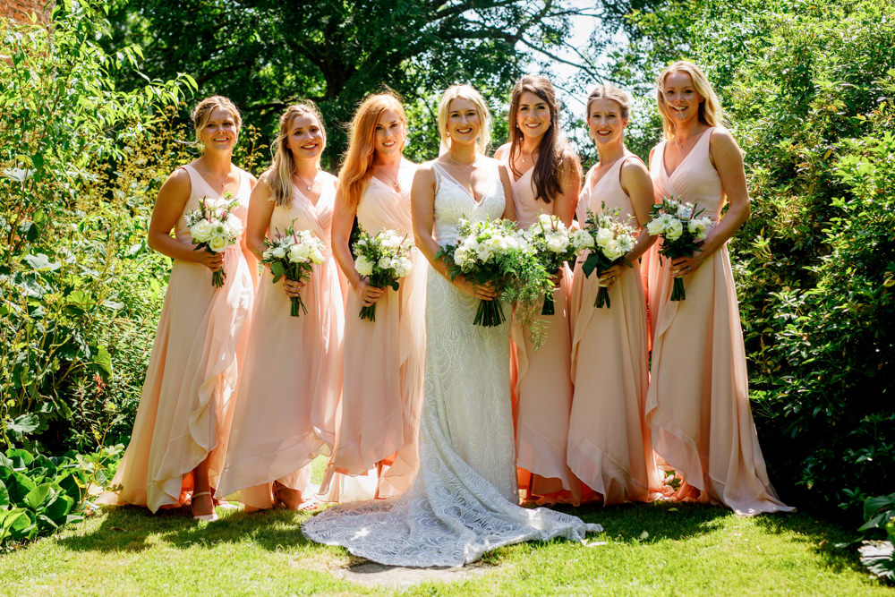 Bridesmaids Bridesmaid Dress Dresses Pale Pink Park Farm Wedding Everybody Smile Photography